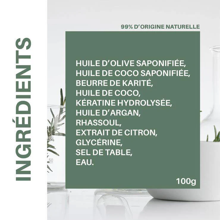 Shampoing Solide Naturel | Argan Rhassoul | Zéro Déchet 🇫🇷 - Image 3
